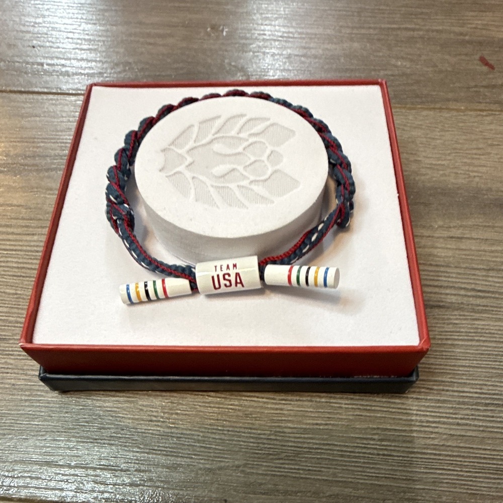 Rastaclat Team USA Officially Licensed Braided Bracelet One Size Blue Red White